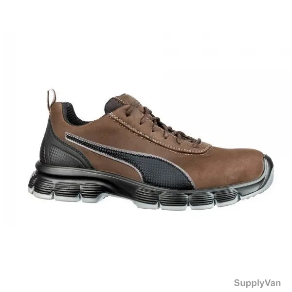 Puma Condor Low S3 ESD Safety Shoes, 640542, Nubuck Leather, Steel Toe, Size45, Brown — image 1
