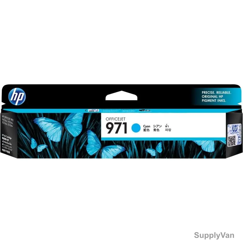 HP Original Ink Cartridge, CN622AE, 971, 24.5ML, 2500 Pages, Cyan — image 1
