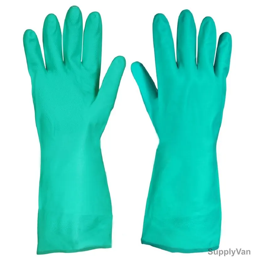 Sci Chemical Resistant Gloves, LAN, Synthetic Rubber, L, Green