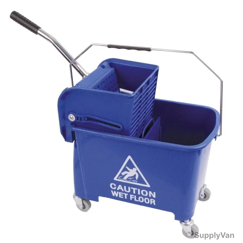 Akc Mop Bucket With Wringer, BT01B, Plastic, 20 Ltrs, Blue