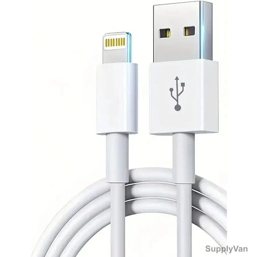 Original Fast Charging USB Cable For iPhone, 2.4A, 1 Mtr Length, White