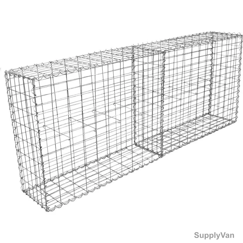 Admax Gabion Basket With Outdoor Spiral, ADG109530410, Galvanized Steel, 1000MM Length x 950MM Height, 4MM Wire Dia