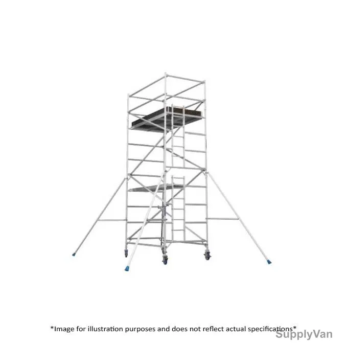 Topman Mobile Wide Scaffolding, AMWS5, Aluminium, 5 Mtrs, 225 Kg Loading Capacity