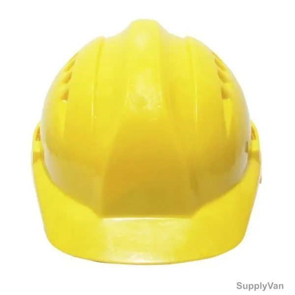Vaultex Safety Helmet With Ratchet Suspension, VHRT, Yellow