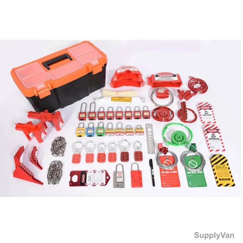 Lok-Force Mechanical Loto Kit, LOKT-MPBL-205, L, 130 Pcs/Kit