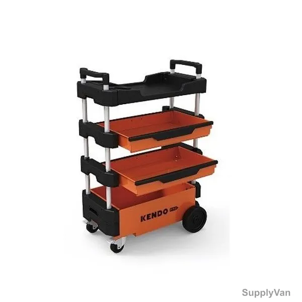Kendo Foldable Tool Trolley, 90333, 70CM Width x 38CM Depth x 53.5CM Height — image 1