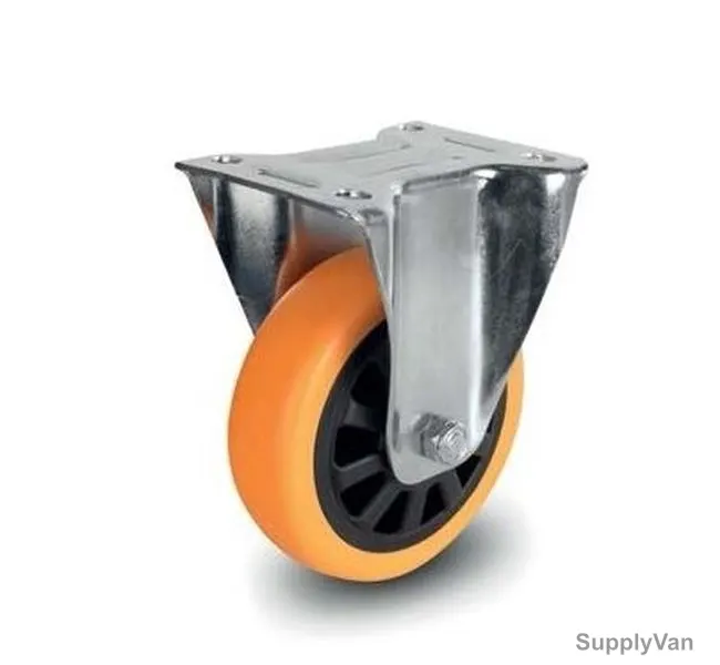 NSF Germany Fix Plate Caster, 45100, Medium Duty, 10CM, 90KG