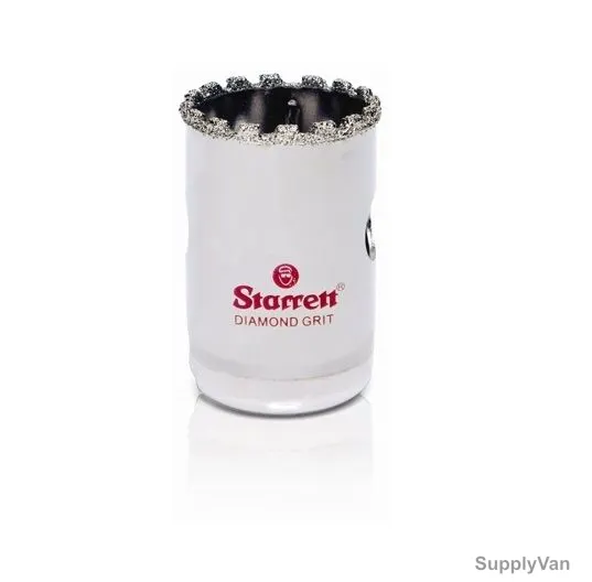 Starrett Hole Saw, D0034, Diamond Coating, 19MM, White