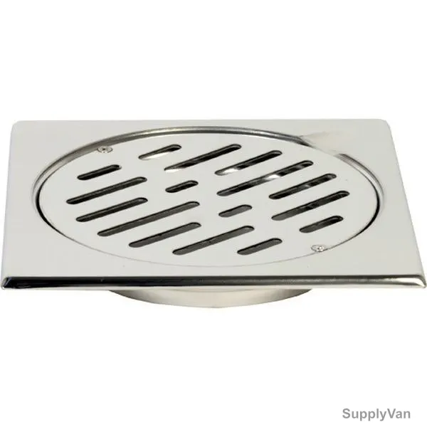 Arca Floor Drain, CPRSQR0110005, Squadra, Stainless Steel, 10 x 10CM