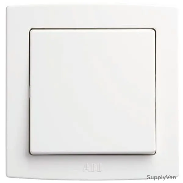 ABB Light Switch, AC119, PVC, 1 Gang, 10A