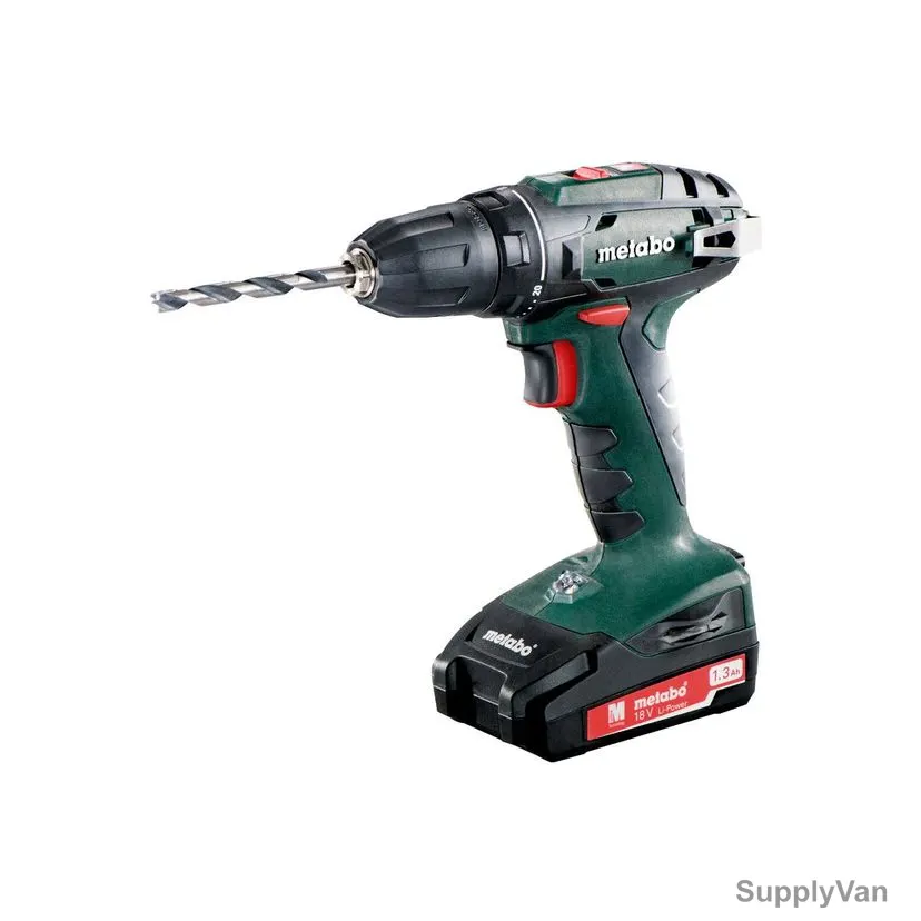 Metabo Cordless Drill With Plastic Carry Case, BS-18, 18V