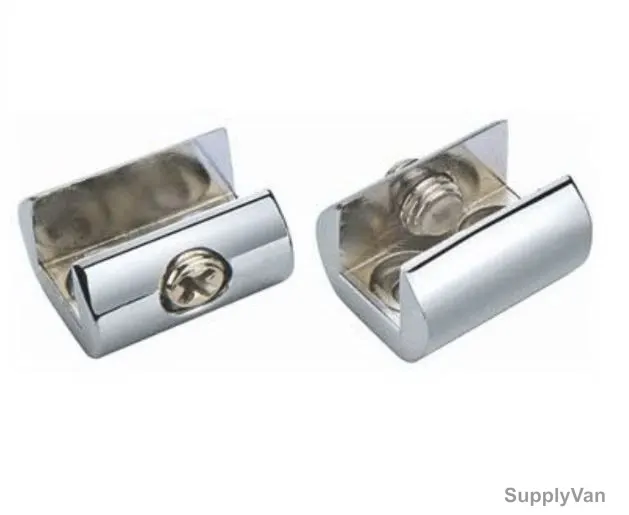 Yingda Cylindrical Style Glass Holder Clip, YD-041, Zinc Alloy, 13MM, Silver — image 1