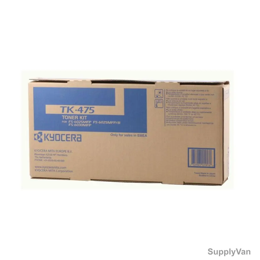 Kyocera Toner Cartridge, TK-475, 3000 Pages, Black — image 1