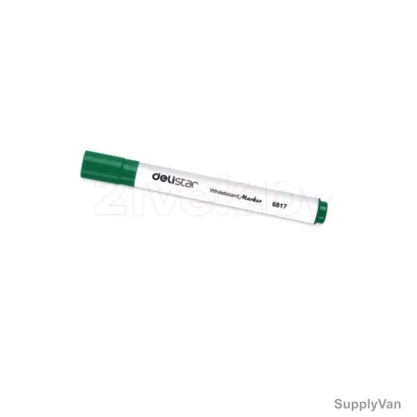 Deli Whiteboard Marker, E6817A, 2MM, Green, 12 Pcs/Pack