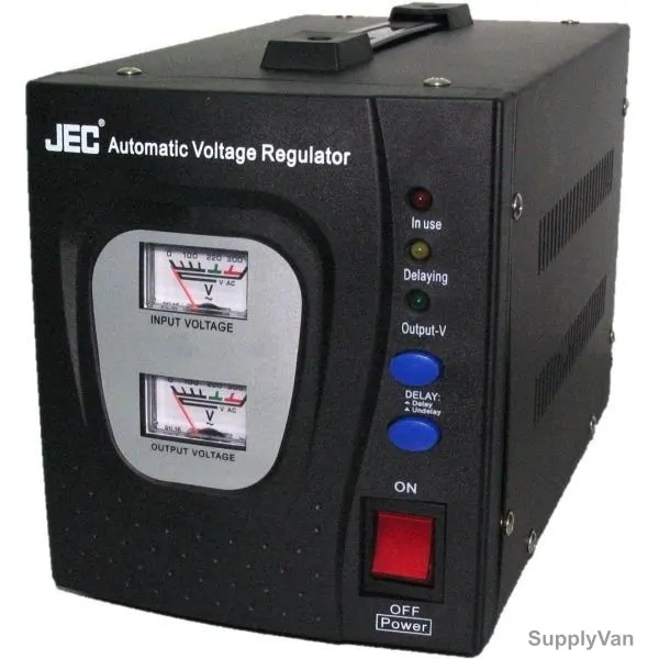 JEC Automatic Voltage Regulator, VR-832, 1500W, Black
