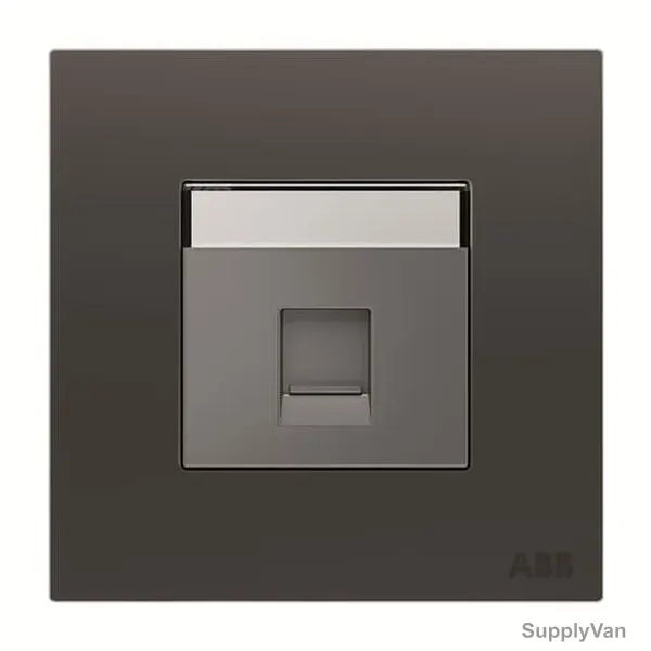 ABB BT Master Telephone Socket, AM30544-SB, Millenium, 1 Gang, RJ11/RJ12, Silk Black