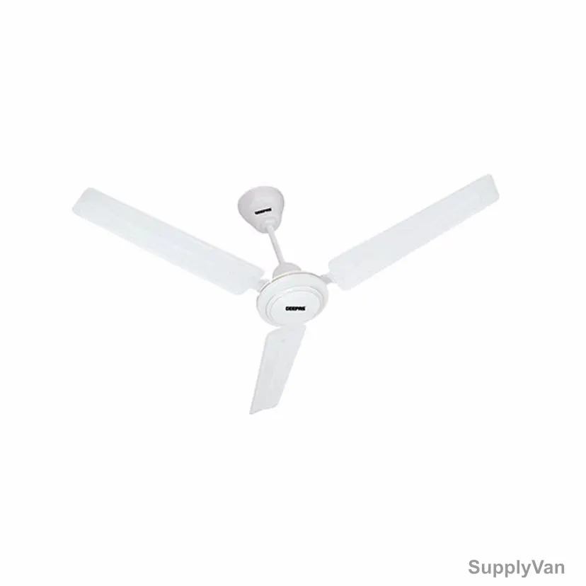 Geepas Ceiling Fan, GF21117, 3 Blade, 80W, White