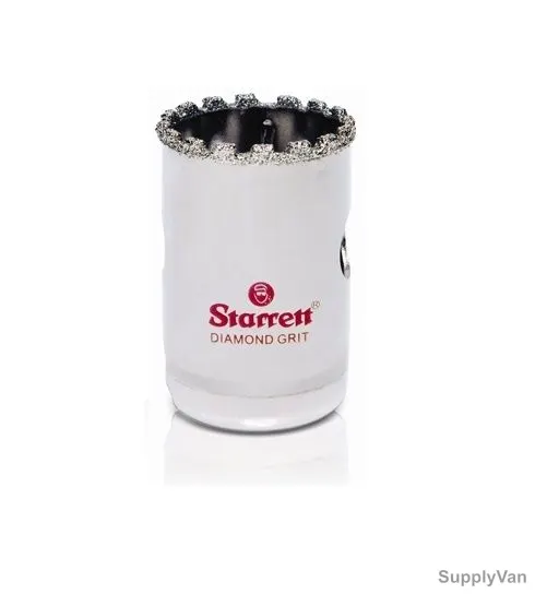 Starrett Hole Saw, D0012, Diamond Coating, 12MM, White