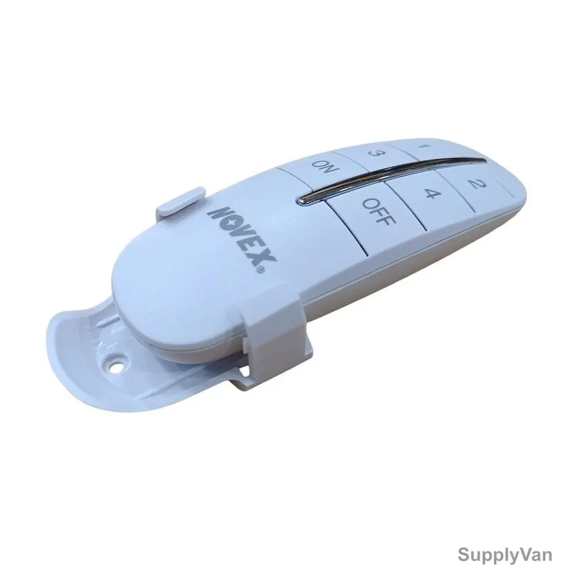 Novex Digital Remote Control Switch, NRCS-1001, Plastic, 220-240V, 4 Gang, 10A, White — image 1