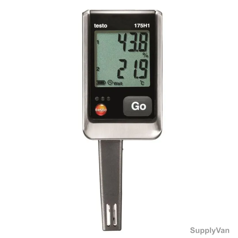 Testo Temperature and Humidity Data Logger, 175-H1, 2-Channels, -20 to +55 Deg.C — image 1