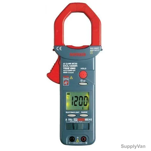Sanwa Clamp Meter, DLC1200R, 42MM Jaw, 600VAC