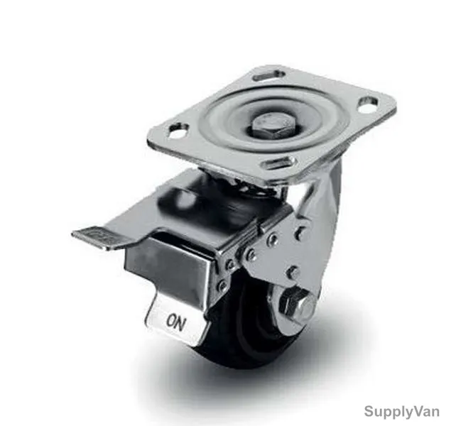 NSF Germany Brake Plate Caster, 52150, Heavy Duty, 15CM, 350KG