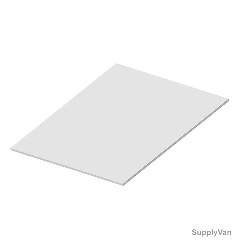 Forex Board, PVC, 10MM Thk, 6.5 Inch Width x 47.5 Inch Length, White