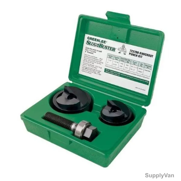 Greenlee Slug-Buster Manual Knockout Kit, 7237BB, 1 1/2-2 Inch