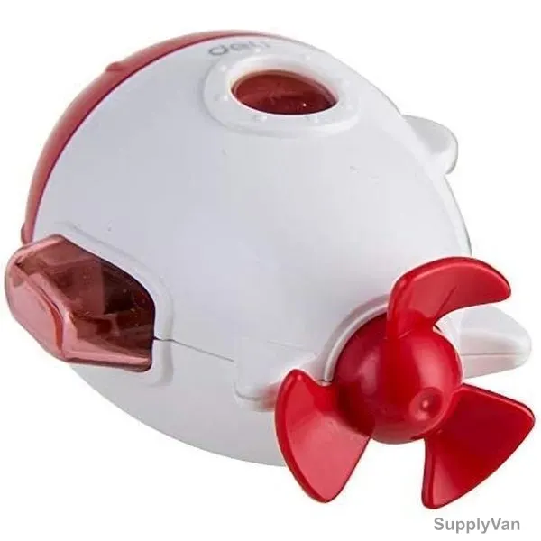 Deli Pencil Sharpener, ER00701, 1 Hole, 8MM Hole Dia, Red