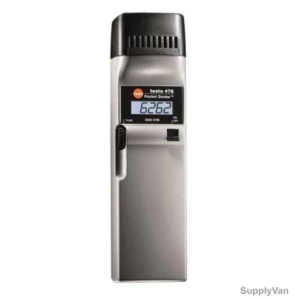 Testo Handheld Stroboscope, 476, 800 LUX, 30 to 12500RPM