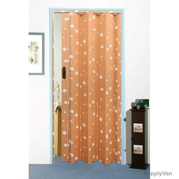 Robustline Folding Door Sliding, Polyvinyl Chloride, Peach and White