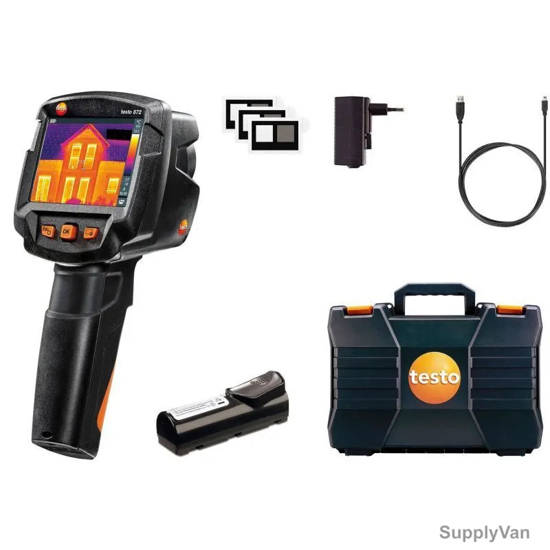 Testo Thermal Imager With App, 872, 0.01 to 1, 3.5 Inch TFT LCD — image 1