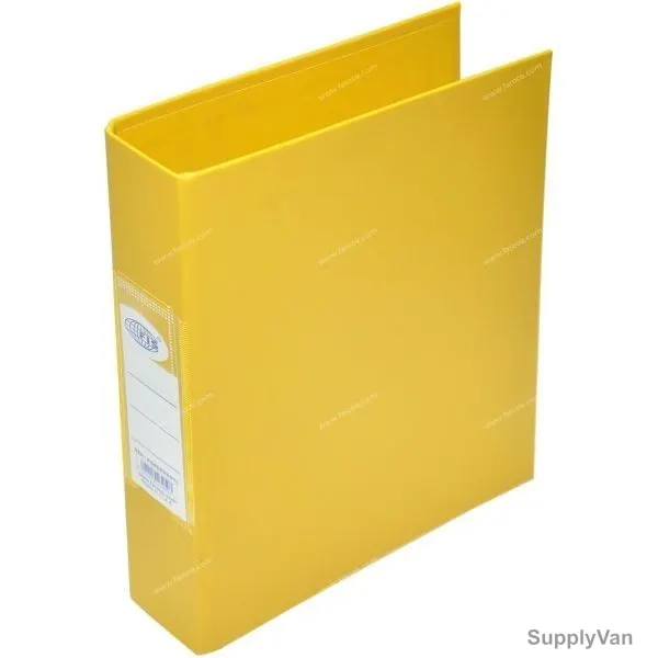 FIS Ring Binder, FSBDPPA5YL, Polypropylene, 2 Ring, A5, 25MM, Yellow