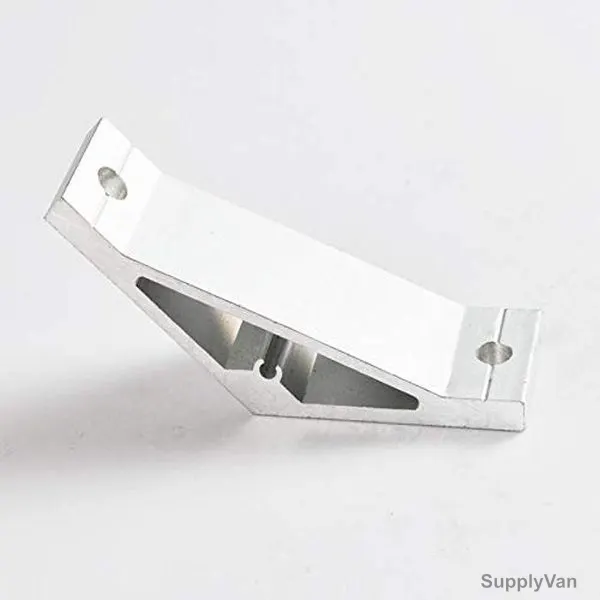 Extrusion 135 Degree Corner Bracket, 50 Series, 2 Hole, Aluminium, 72 x 72MM