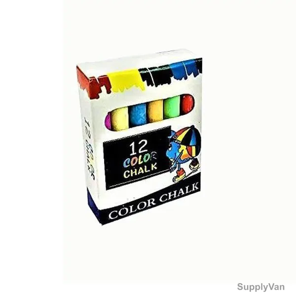 Color Chalk Set, Multicolor, 12 Pcs/Set — image 1