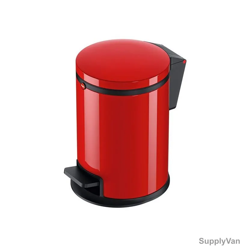 Hailo Pedal Waste Bin, HLO-0504-040, Pure S, 3 Litres, Red
