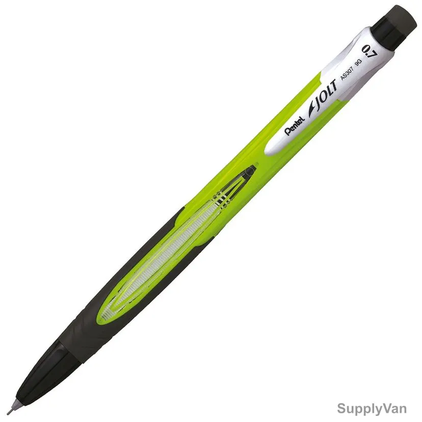 Pentel Mechanical Pencil, PE-AS307-K, JOLT, 0.7MM, Light Green, 12 Pcs/Pack