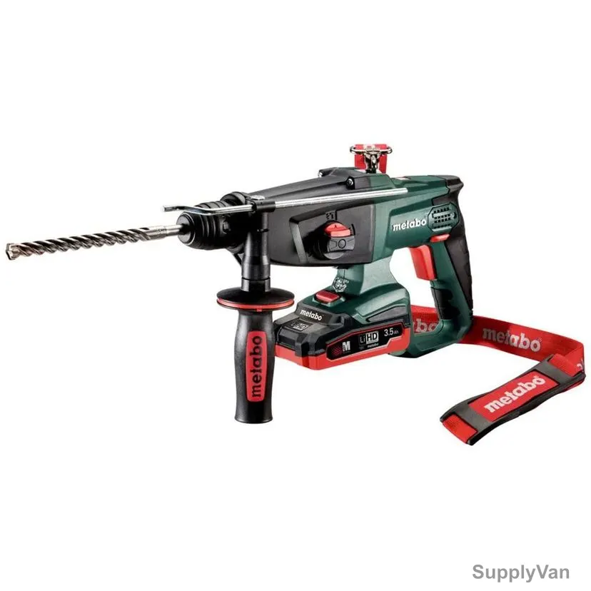 Metabo Cordless Hammer Drill With Plastic Carry Case, KHA-18-LTX, 600210820, 18V, 2 x 3.5Ah Battery