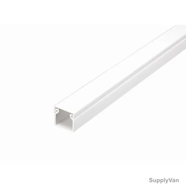 Lsd UPVC Trunking, 16MM Height x 16MM Width x 3 Mtrs Length, White