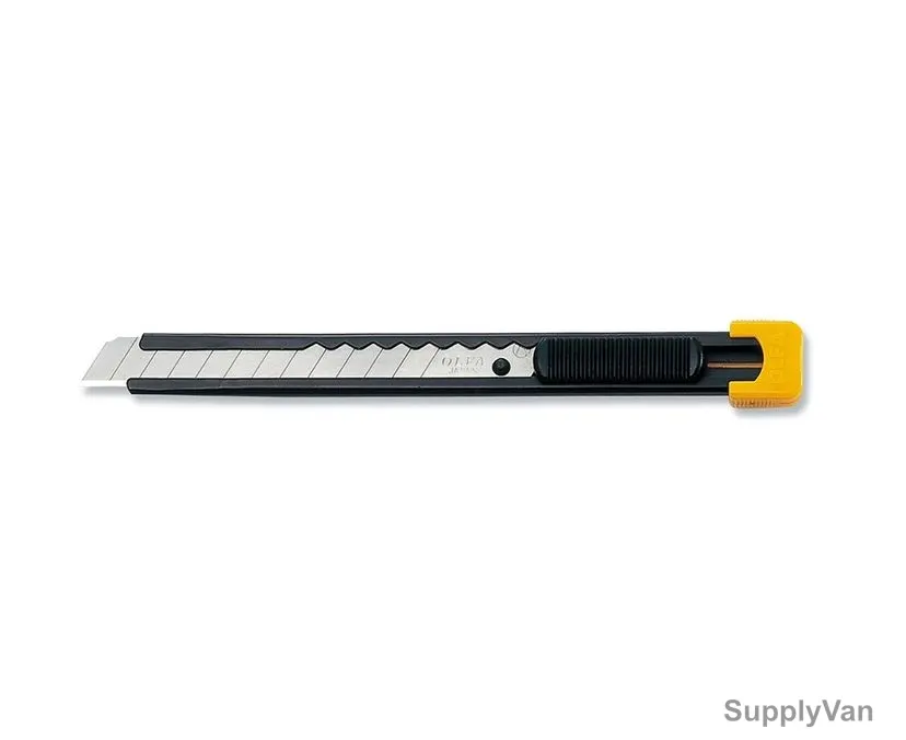 Olfa Cutter Knife, OL-S, Stainless Steel, Black/Yellow