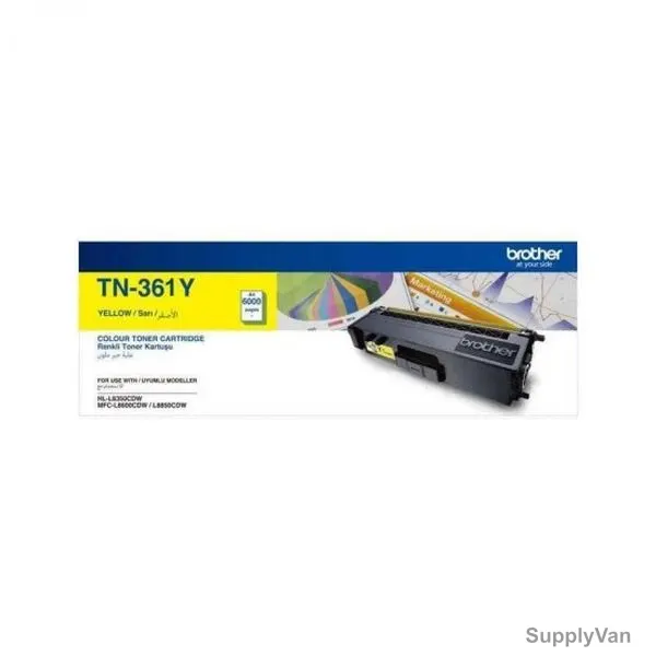 Brother Toner Cartridge, TN-361Y, 1500 Pages, Yellow — image 1