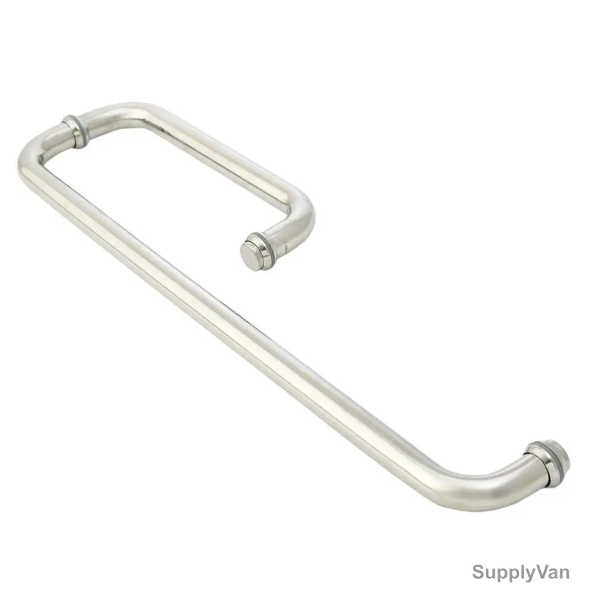 Dorfit Shower Glass Door Handle, DT826, Stainless Steel, 6-12MM, Polished Finish — image 1
