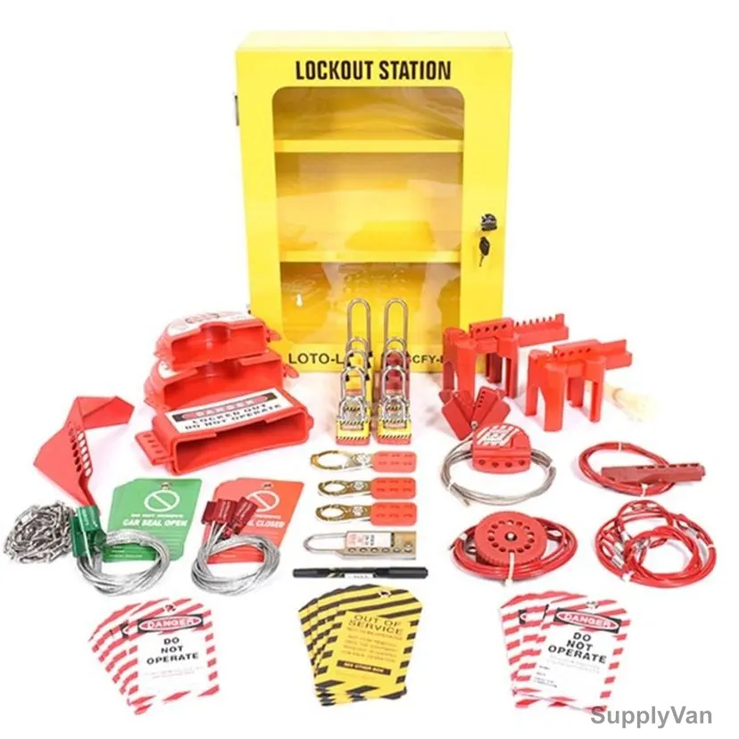Lok-Force Mechanical Loto Kit, LOKT-MSC6-402, M, 104 Pcs/Kit