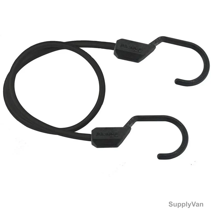 Master Lock Bungee Cord With Giant Hook, ML3230EURDAT, 80CM x 9MM, 65 Kg, Black — image 1