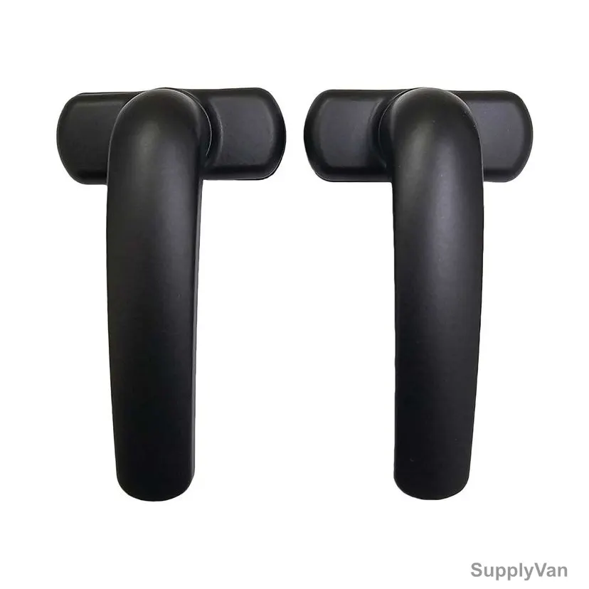 Dorfit Powder Coated Door Handle, DTADH243-BK, Aluminium, Black — image 1