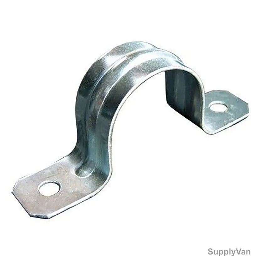 Pipe Clamp, Galvanised Iron, 1/2 Inch