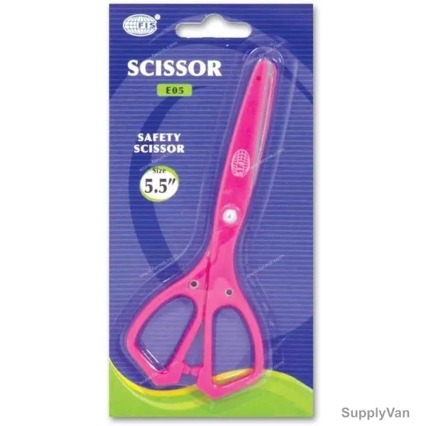 FIS Safety Scissor, FSSE05, 5.5 inch, Pink