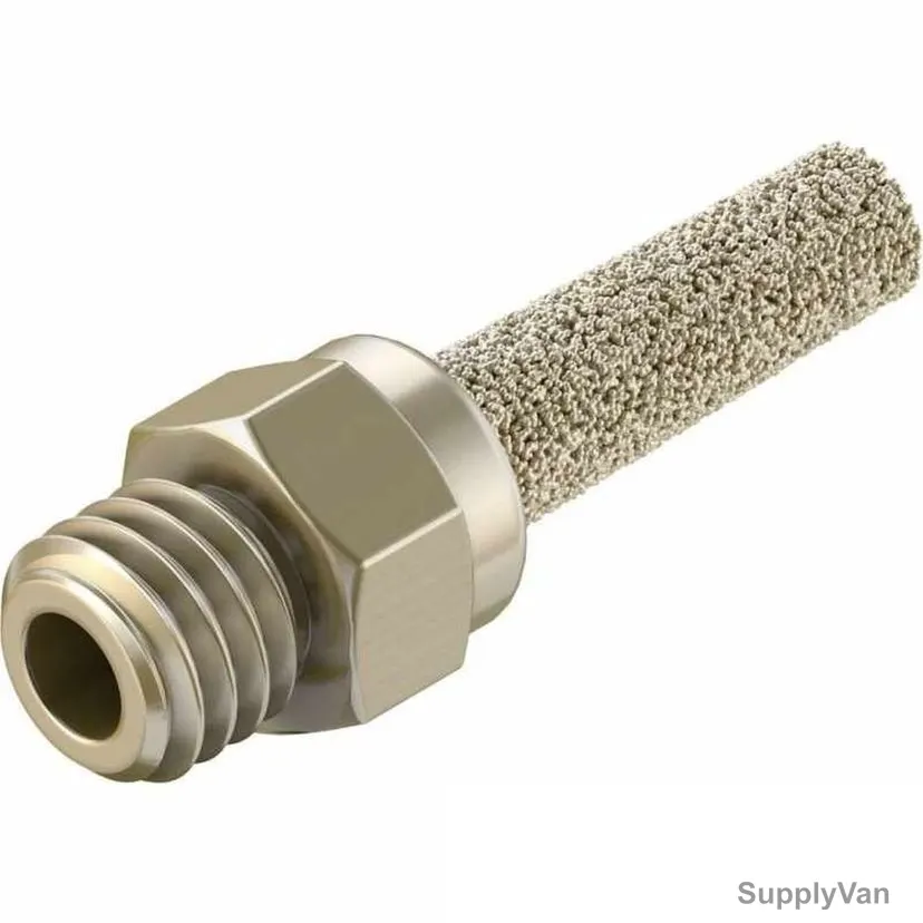 Festo Pneumatic Silencer, 1205858, Brass, M5 Thread Size, 0-10 Bar, 255 Ltr/Min Flowrate — image 1