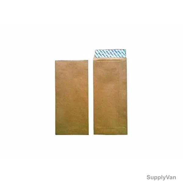 Hispapel Manila Business Envelope, Paper, 80 GSM, 102 x 229MM, Brown, 10 Pcs/Pack