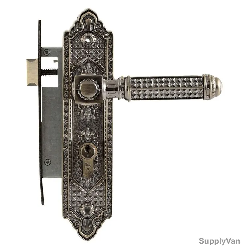 ACS Small Plate W/ Lock Body, BB42-AA60-AB, Zinc, Antique Brass